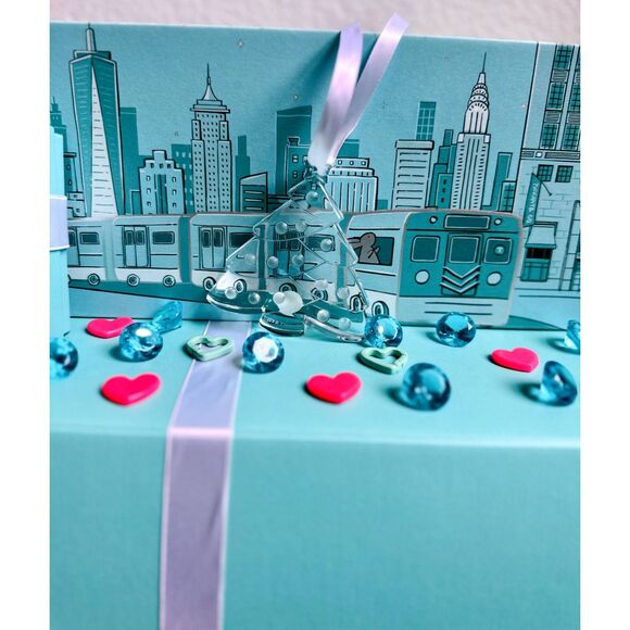 Tiffany & Co Crystal Glass Christmas Tree Ornament - Picture 1 of 4